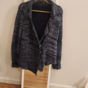 Free people boucle  teddy knit sweater cardigan approx size M/L